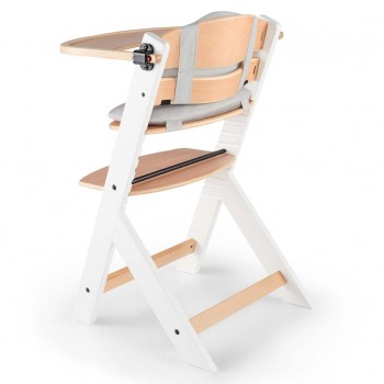 KINDERKRAFT Stolička jedálenská Enock s polstrovaním White wooden, Premium
