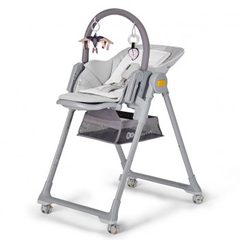 KINDERKRAFT Stolička jedálenská Lastree Grey, Premium