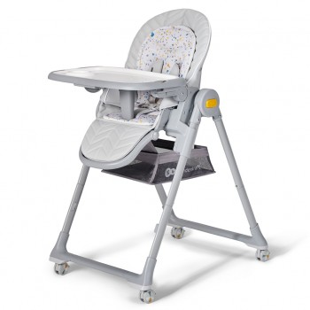 KINDERKRAFT Stolička jedálenská Lastree Grey, Premium