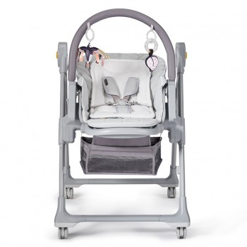 KINDERKRAFT Stolička jedálenská Lastree Grey, Premium