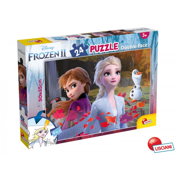 LISCIANI Puzzle Frozen Double-Face 24 dielikov