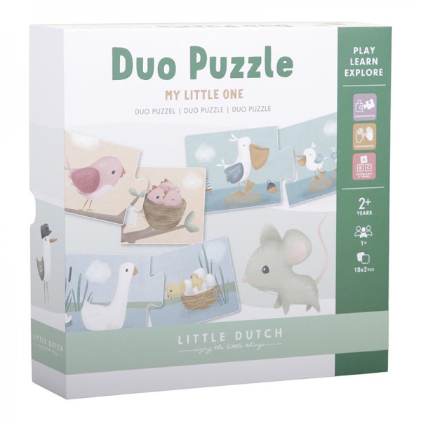 LITTLE DUTCH Duo puzzle Kvety a motýle