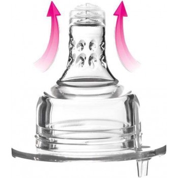 LOVI Cumlík na fľašu silikónový Super Vent mini 2 ks