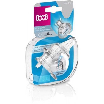 LOVI Cumlík na fľašu silikónový Super Vent mini 2 ks