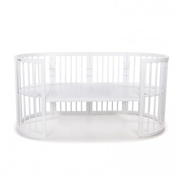 MIMIKO Postieľka okrúhla 9v1 Round White