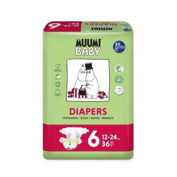 MUUMI Baby Plienky jednorazové 6 (12-24 kg) 36 ks