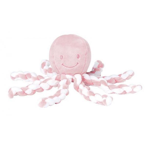 NATTOU Prvá hračka pre bábätka chobotnička PIU PIU Lapidou light pink 0m+