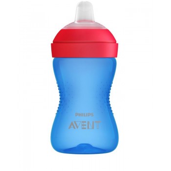 Philips AVENT Hrnček 300 ml Grippy s mäkkým náustkom chlapec