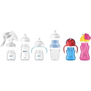 Philips AVENT Odsávačka materského mlieka manuálna + VIA 180 ml 5 ks