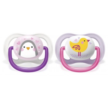 Philips AVENT Cumlík Ultra air zvieratko 0-6m dievča 2 ks
