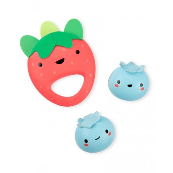 SKIP HOP Hrkálka Farmstand Berry Cute Band set 3 ks, 3m+