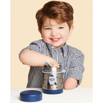 SKIP HOP Spark Style Termoska na jedlo s lyžičko/vidličkou Raketa 325 ml, 3r+