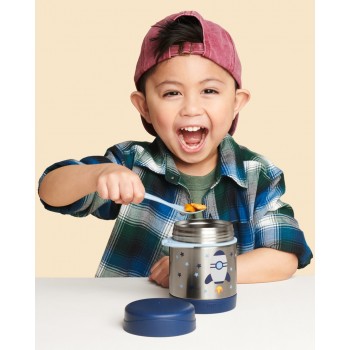 SKIP HOP Spark Style Termoska na jedlo s lyžičko/vidličkou Raketa 325 ml, 3r+