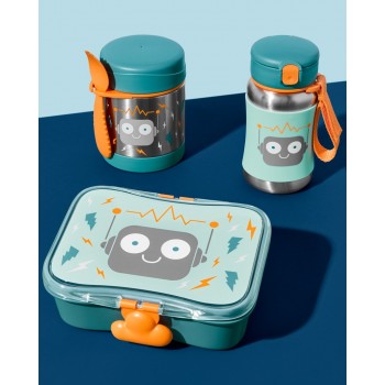 SKIP HOP Spark Style Termoska na jedlo s lyžičko/vidličkou Robot 325 ml, 3r+
