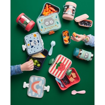 SKIP HOP Spark Style Termoska na jedlo s lyžičko/vidličkou Robot 325 ml, 3r+