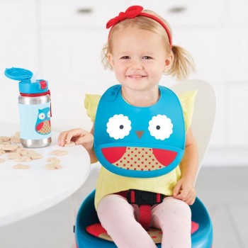 SKIP HOP Zoo Podbradník silikónový Sovička 6m+