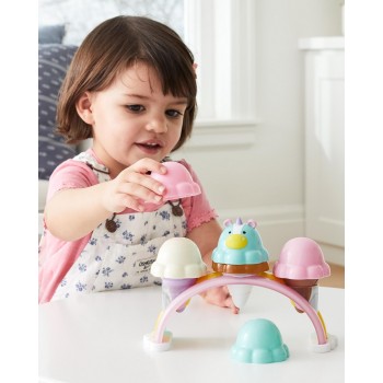 SKIP HOP Zoo Súprava zmrzlinová stohovacia s meniacimi sa farbami Sweet Scoops 2r+