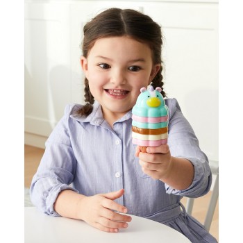 SKIP HOP Zoo Súprava zmrzlinová stohovacia s meniacimi sa farbami Sweet Scoops 2r+