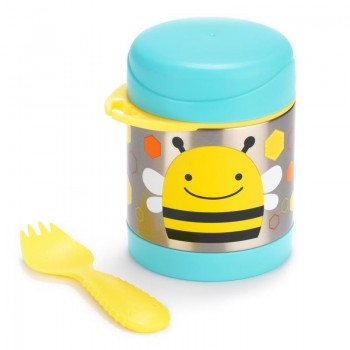 SKIP HOP Zoo Termoska na jedlo s lyžičko/vidličkou Včielka 325 ml, 3r+