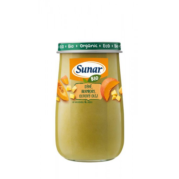 SUNAR BIO Tekvica, zemiaky, olivový olej 190 g