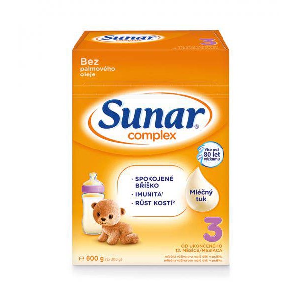 SUNAR Complex 3 Mlieko batoľacie 600 g