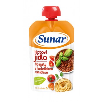 SUNAR Kapsička Hotové jedlo Špagety s boloňskou omáčkou 120 g