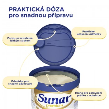 SUNAR Premium 1 Mlieko počiatočné 700 g