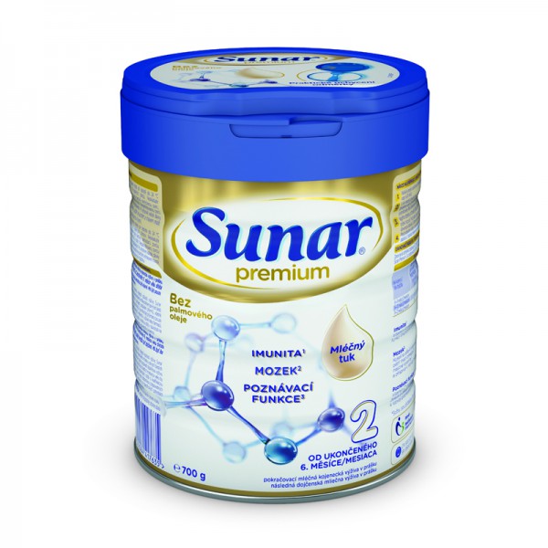 SUNAR Premium 2 Mlieko pokračovacie 700 g