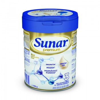 SUNAR Premium 3 Mlieko batoľacie 700 g