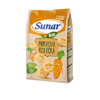 SUNAR BIO Chrumky Mrkvové kolieska 45 g