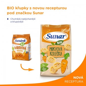 SUNAR BIO Chrumky Mrkvové kolieska 45 g