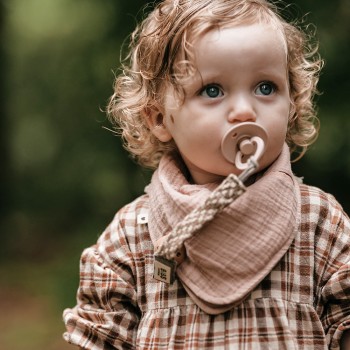 BIBS Bandana mušelínový slintáčik z BIO bavlny Baby Blue