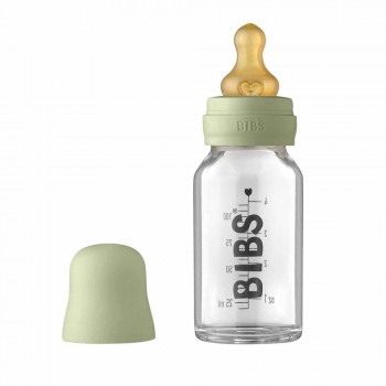 BIBS Baby Bottle sklenená fľaša 110ml Dusky Lilac