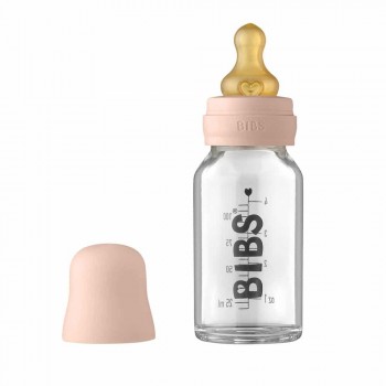 BIBS Baby Bottle sklenená fľaša 110ml Dusky Lilac