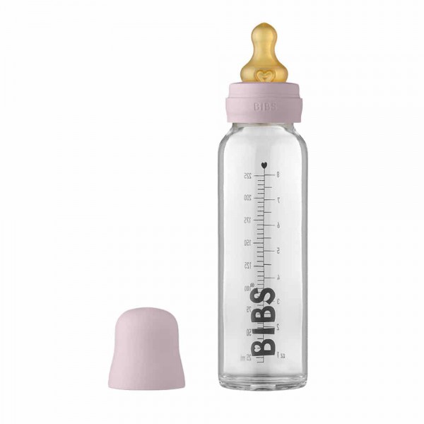 BIBS Baby Bottle sklenená fľaša 225ml Dusky Lilac