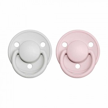 BIBS De Lux cumlíky zo silikónu 2ks - one size Pink Plum / Peach