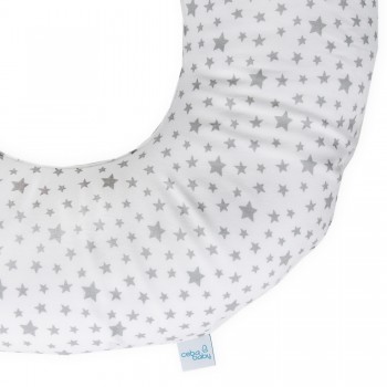 CEBA Vankúš popôrodný Šedé hviezdičky na bielej