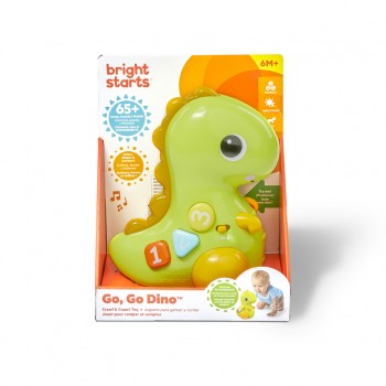 BRIGHT STARTS Hračka hudobná svetelná pohyblivá Dino, 6m+