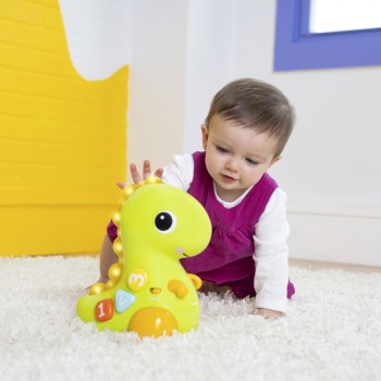BRIGHT STARTS Hračka hudobná svetelná pohyblivá Dino, 6m+