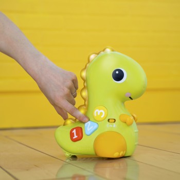 BRIGHT STARTS Hračka hudobná svetelná pohyblivá Dino, 6m+