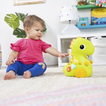 BRIGHT STARTS Hračka hudobná svetelná pohyblivá Dino, 6m+