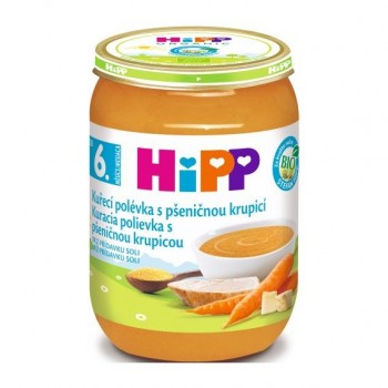 HiPP BIO Kuracia polievka s pšeničnou krupicou (190 g)