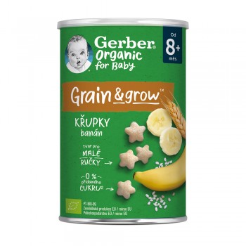 5x GERBER Organic chrumky banánové 35 g