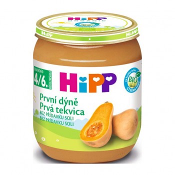 6x HiPP BIO Prvá tekvica (125 g) - zeleninový príkrm