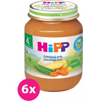 6x HiPP BIO zeleninová směs (125 g) - zeleninový příkrm