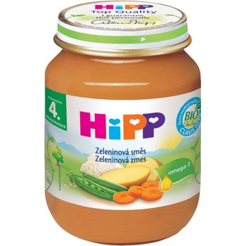 6x HiPP BIO zeleninová směs (125 g) - zeleninový příkrm