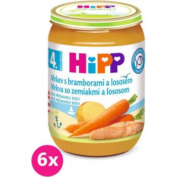 6x HiPP Mrkva so zemiakmi a lososom 190 g