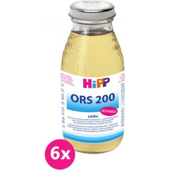 6x HiPP ORS 200 Jablko - rehydratační výživa (200 ml)