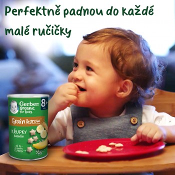 GERBER Organic chrumky banánové 35 g