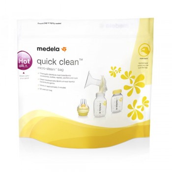MEDELA Sterilizačné sáčky Quick Clean do mikrovlnnej rúry 5 ks